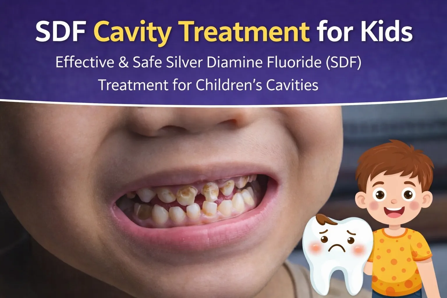 Silver Diamine Fluoride (SDF): A Modern Cavity Treatment for Kids