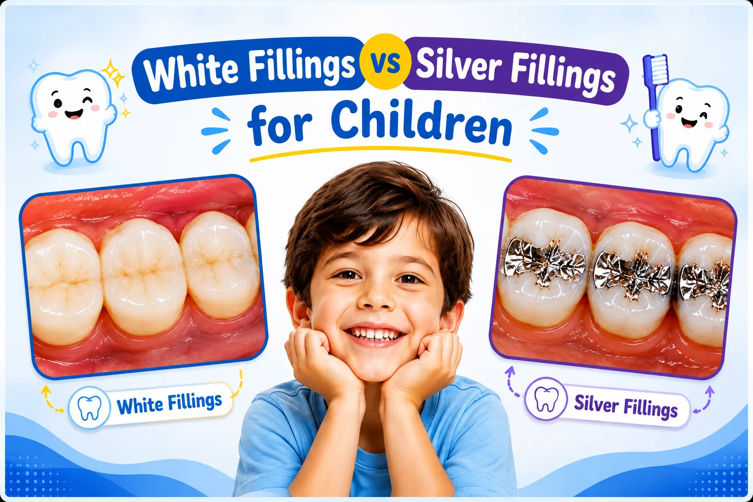 White Fillings vs Silver Fillings for Children: Which Filling Is Best for Your Child?
