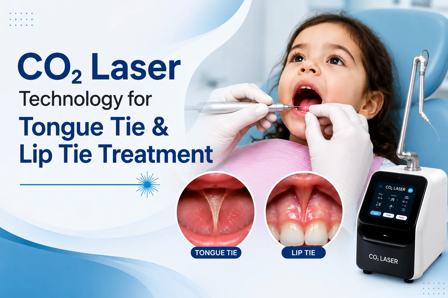 Why We Choose Advanced CO₂ Laser Technology for Tongue Tie & Lip Tie Treatment at Vanilla Smiles Dental Clinic